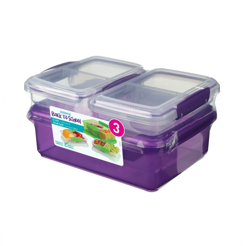 Sistema Plasticware Sandwich Box To Go Assorted Each