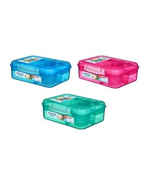 Sistema 41524 Lunch Collection Food storage containers, Blue, Green, Pink 